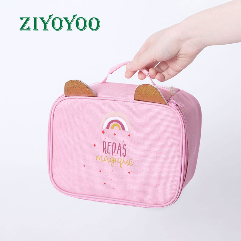 Promotional Reusable Eco Friendly Custom Logo Waterproof Thermal Small Insulated Cute School Kids Cartoon Lunch Cooler Bags