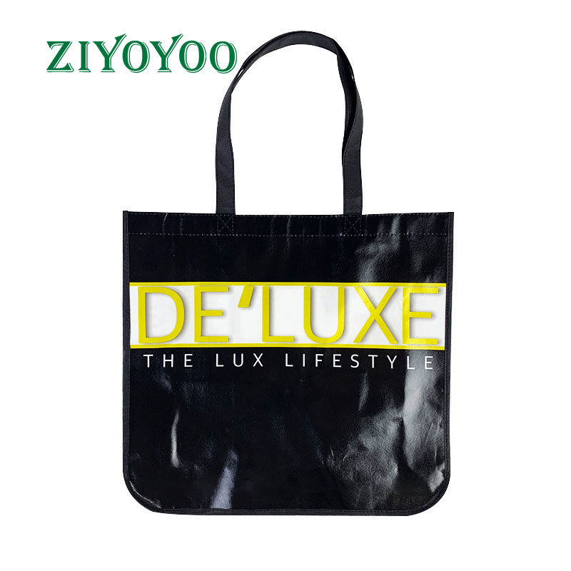 Top Quality Promotion Small Reusable Lemon Bags, OEM Custom Gift Non Woven Laminated Shopping Bag