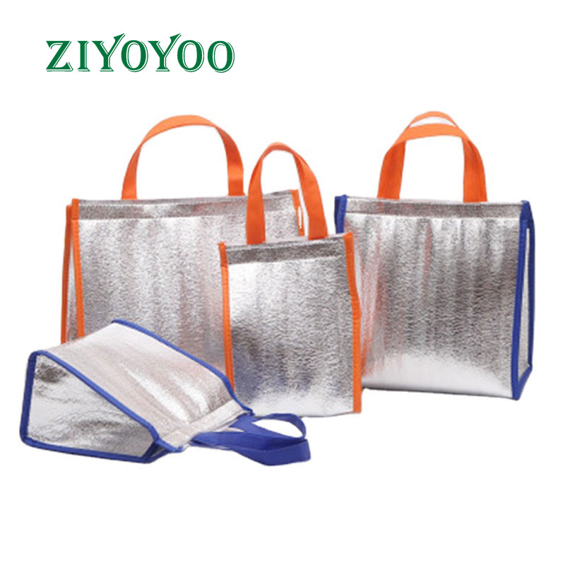 Wholesale Durable Multi-functional Blank Accept Custom Print Logo Non Woven Tote Lunch Cooler Tote Bag