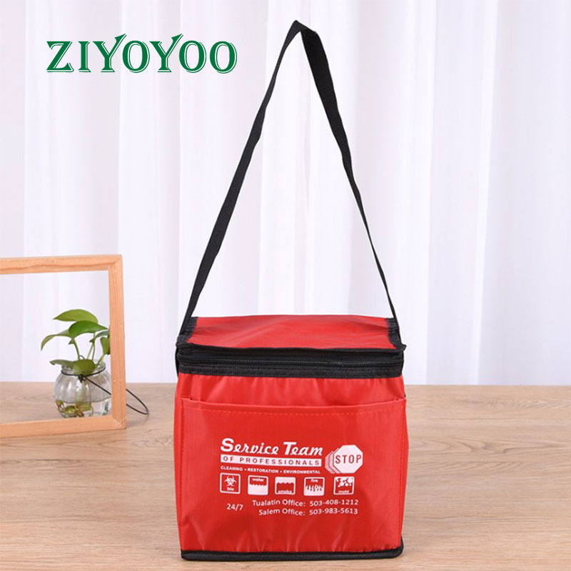 Wholesale Portable High Quality 420d Oxford Reusable Customized Insulated Polyester Ice Lunch Cooler Bag