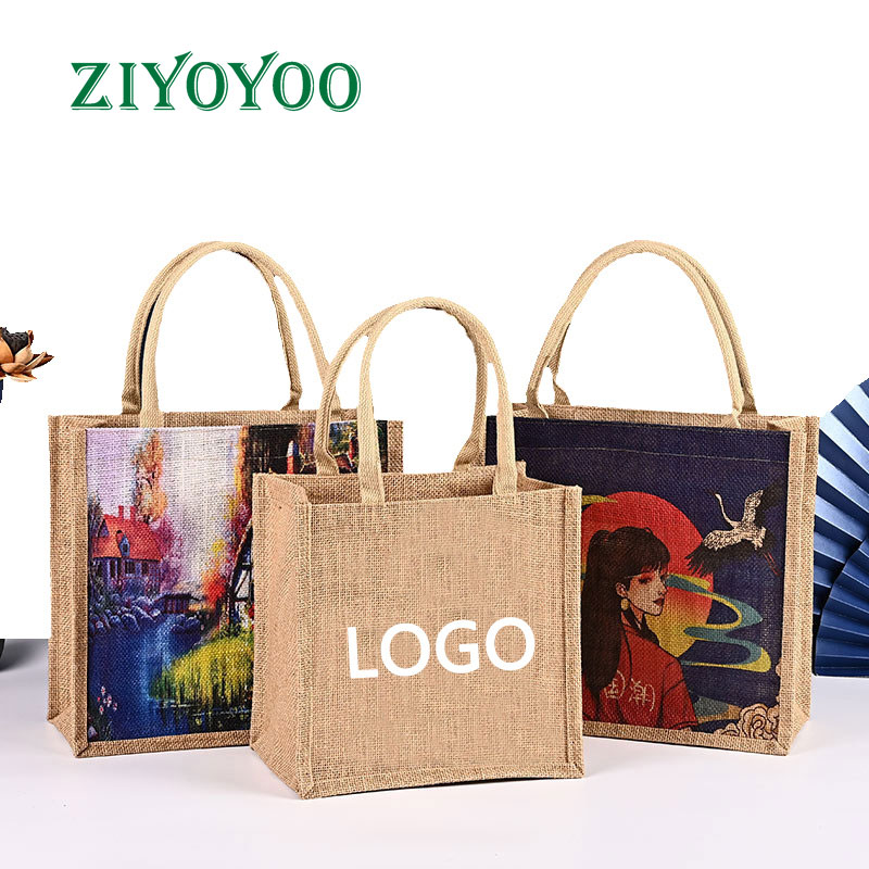 Personalized Jute Tote Bags Wholesale Custom - Zhiyou Packing