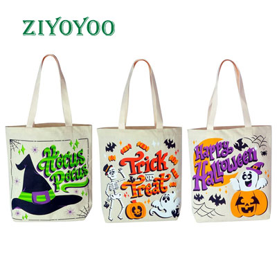 Canvas Halloween Tote Bags