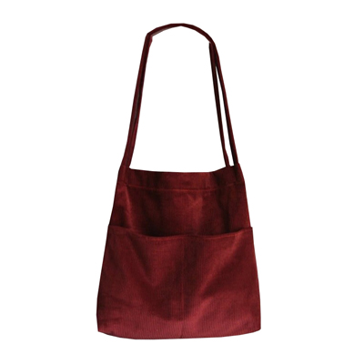 corduroy women's tote bag