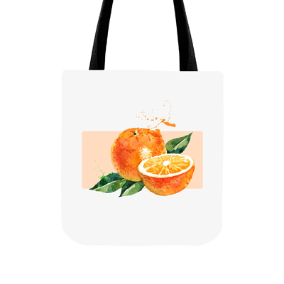 100% canvas cotton tote bag with logo printed