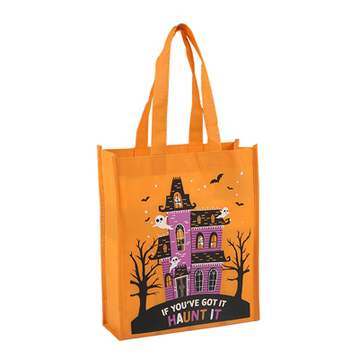 Eco-friendly Non Woven Halloween Tote Gift Bags Custom Design Reusable Goody Candy Non-woven Bag