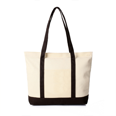 heavy duty cotton canvas shopping tote bag