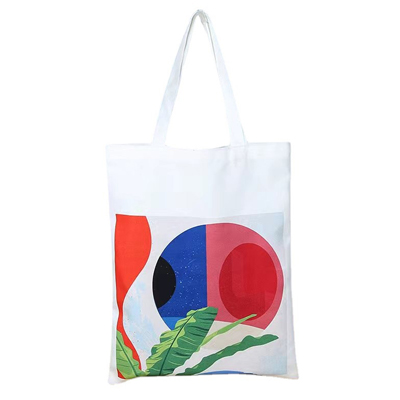 Wholesale Cotton Canvas Tote Bag Custom Printed Logo Shopping Oversized Women Cotton Grocery Tote Bag with Cotton Rope Handle