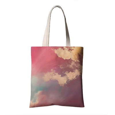 custom plain fashion shopping print canvas cotton tote bag